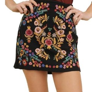 Umgee embroidered skirt